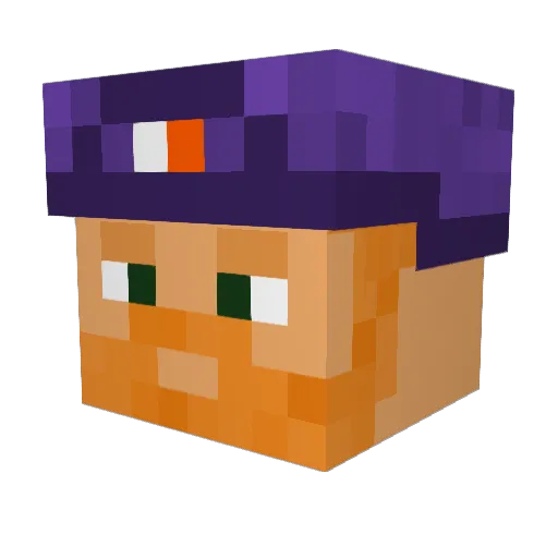 akar98 Minecraft avatar head, 3D render