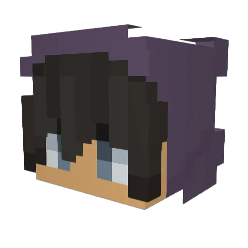 akaryke Minecraft avatar head, 3D render