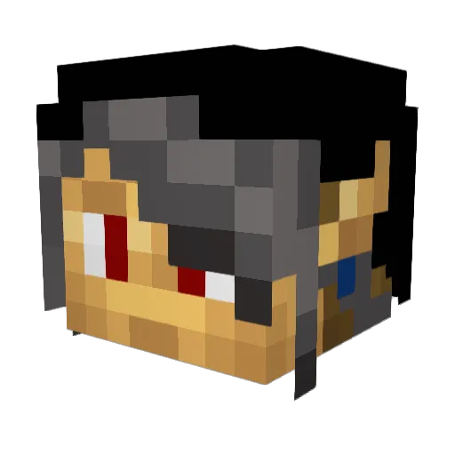 akasantino Minecraft avatar head, 3D render
