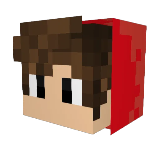 akash7517 Minecraft avatar head, 3D render