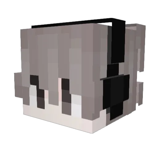 akashott Minecraft avatar head, 3D render