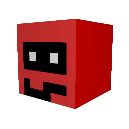 akashushu Minecraft avatar head, 3D render