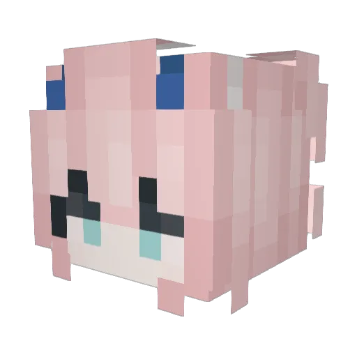 akatuki21 Minecraft avatar head, 3D render