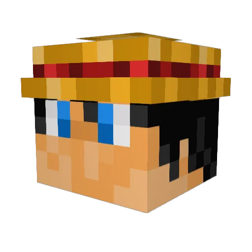 akaturtlezzz Minecraft avatar head, 3D render