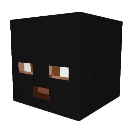 akatuski Minecraft avatar head, 3D render