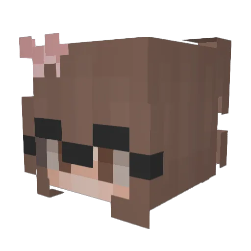 akaylajade Minecraft avatar head, 3D render