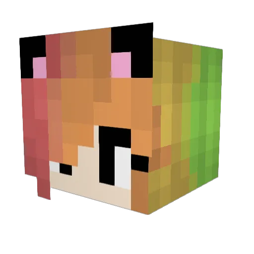 akbadwolf Minecraft avatar head, 3D render