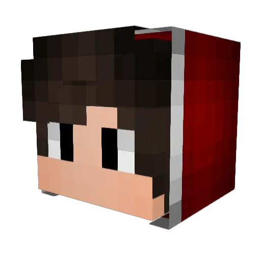 akcaJ Minecraft avatar head, 3D render