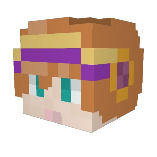 akd0147 Minecraft avatar head, 3D render