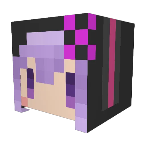 akem777 Minecraft avatar head, 3D render