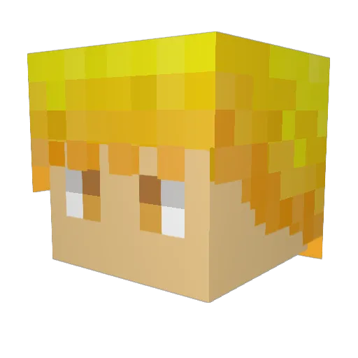 aken0o Minecraft avatar head, 3D render