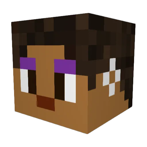 akevson Minecraft avatar head, 3D render