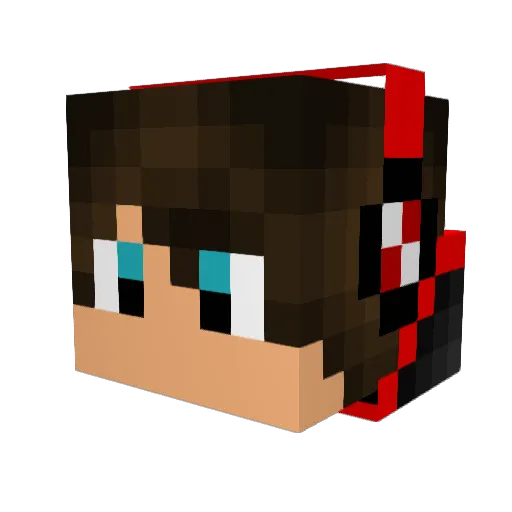 akf2002 Minecraft avatar head, 3D render