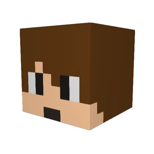 akfan134 Minecraft avatar head, 3D render