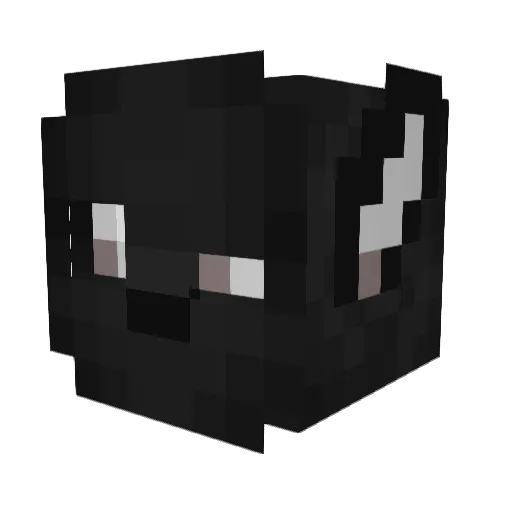akg0d Minecraft avatar head, 3D render