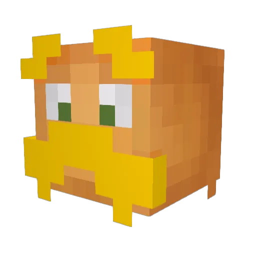 akg583 Minecraft avatar head, 3D render