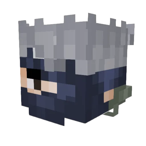akhilan_ Minecraft avatar head, 3D render
