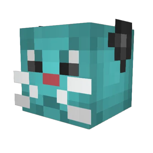akhilr Minecraft avatar head, 3D render