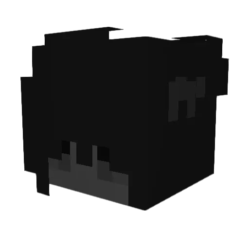 akhis Minecraft avatar head, 3D render
