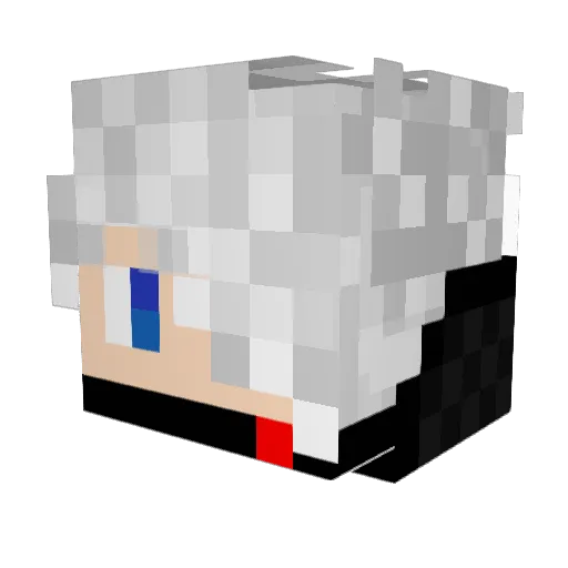 aki8 Minecraft avatar head, 3D render