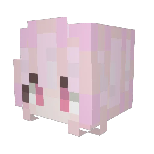 aki_1012gn Minecraft avatar head, 3D render
