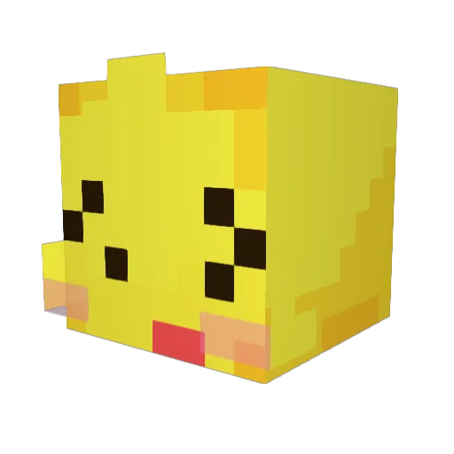 akikashino Minecraft avatar head, 3D render