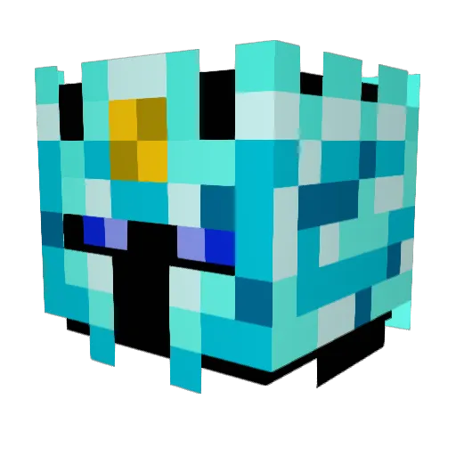 akimbodagger Minecraft avatar head, 3D render