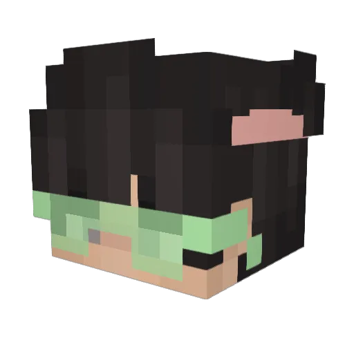 akin_chanka Minecraft avatar head, 3D render