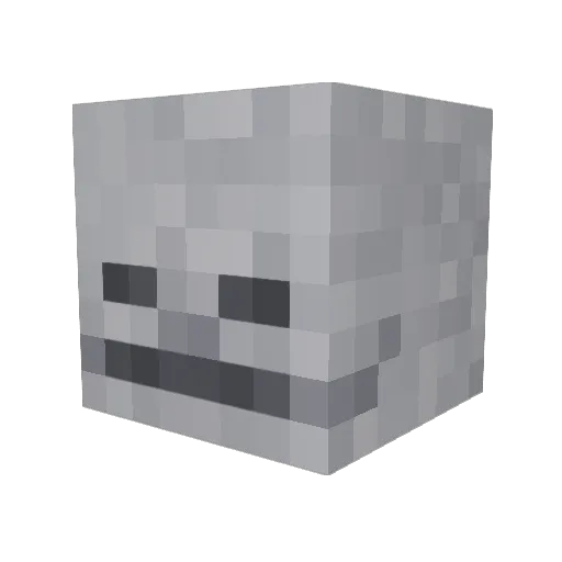 akinaak Minecraft avatar head, 3D render