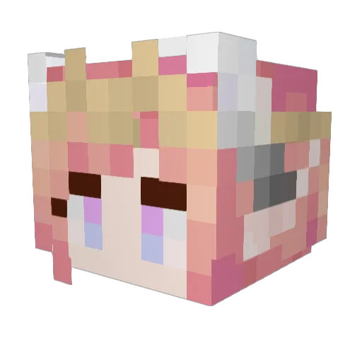 akinoo85 Minecraft avatar head, 3D render