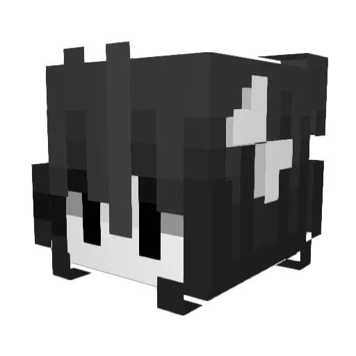 akiokaii Minecraft avatar head, 3D render