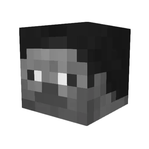 akipapa Minecraft avatar head, 3D render