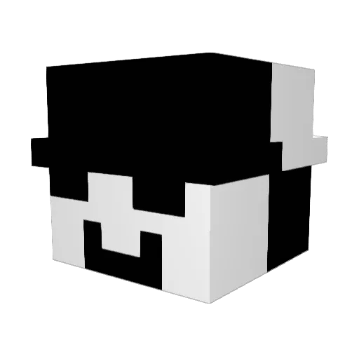 akipro Minecraft avatar head, 3D render