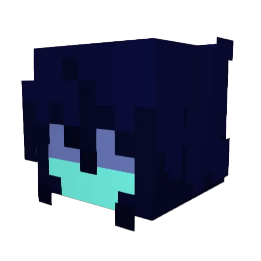 akira1218_ Minecraft avatar head, 3D render