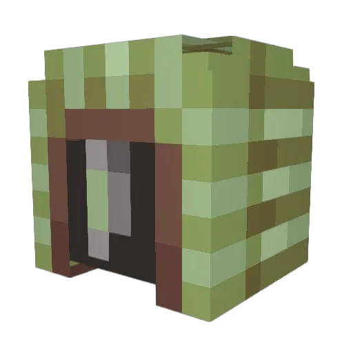 akira9j Minecraft avatar head, 3D render