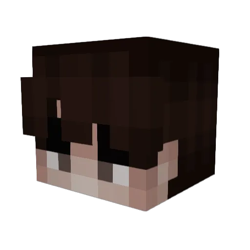 akira_world Minecraft avatar head, 3D render