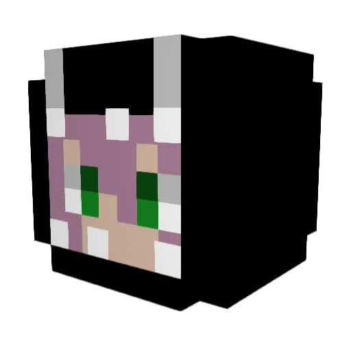 akirabi Minecraft avatar head, 3D render