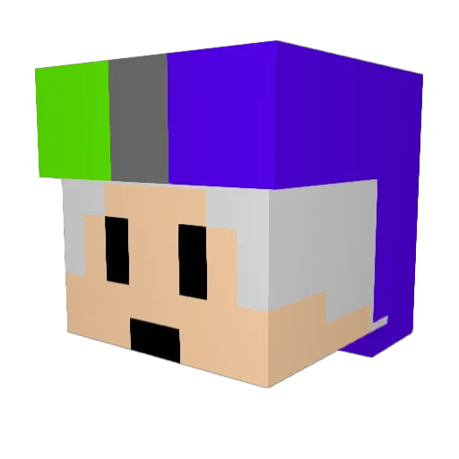 akirby104 Minecraft avatar head, 3D render