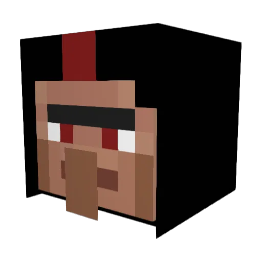 akirman Minecraft avatar head, 3D render