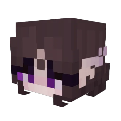 akironic Minecraft avatar head, 3D render