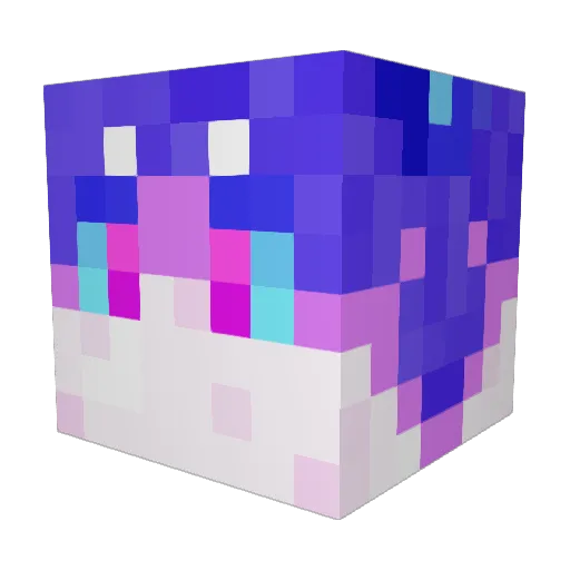 akisvague Minecraft avatar head, 3D render
