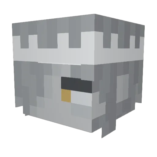 akiuria Minecraft avatar head, 3D render