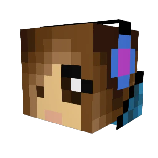 akjones24 Minecraft avatar head, 3D render