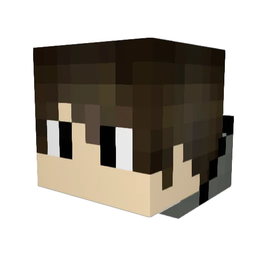 akka614 Minecraft avatar head, 3D render