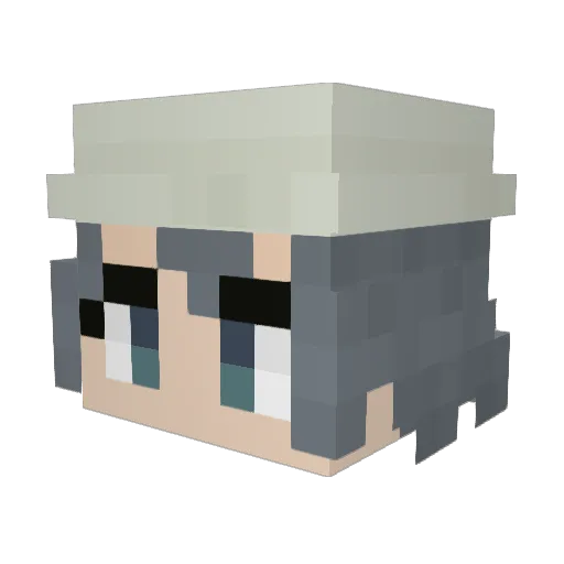 akki_chyan Minecraft avatar head, 3D render