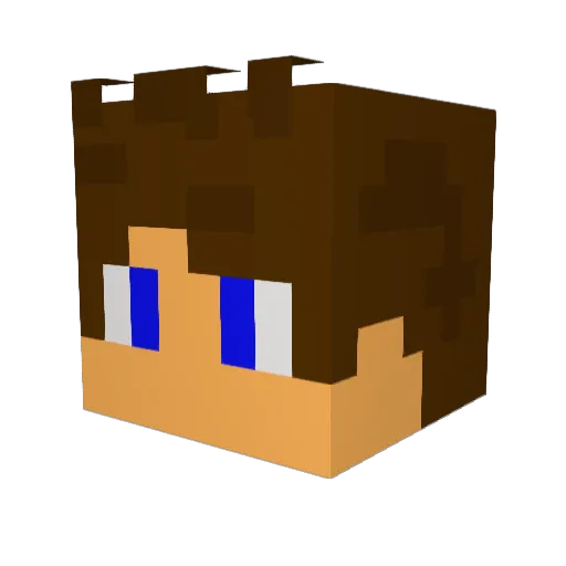 akkun2001 Minecraft avatar head, 3D render