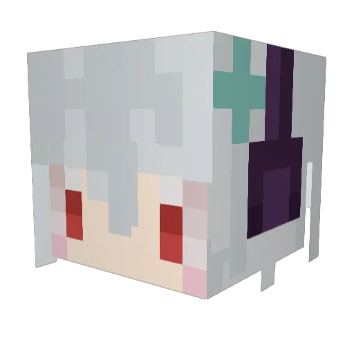 akky0025 Minecraft avatar head, 3D render