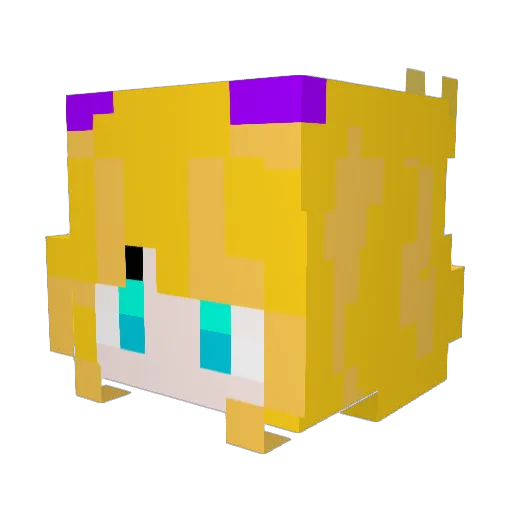 akkyo72 Minecraft avatar head, 3D render
