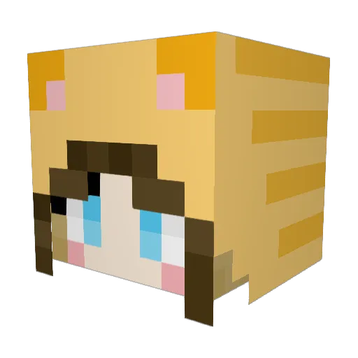 aklew87 Minecraft avatar head, 3D render