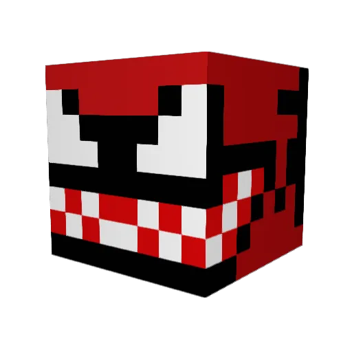 aklostt Minecraft avatar head, 3D render